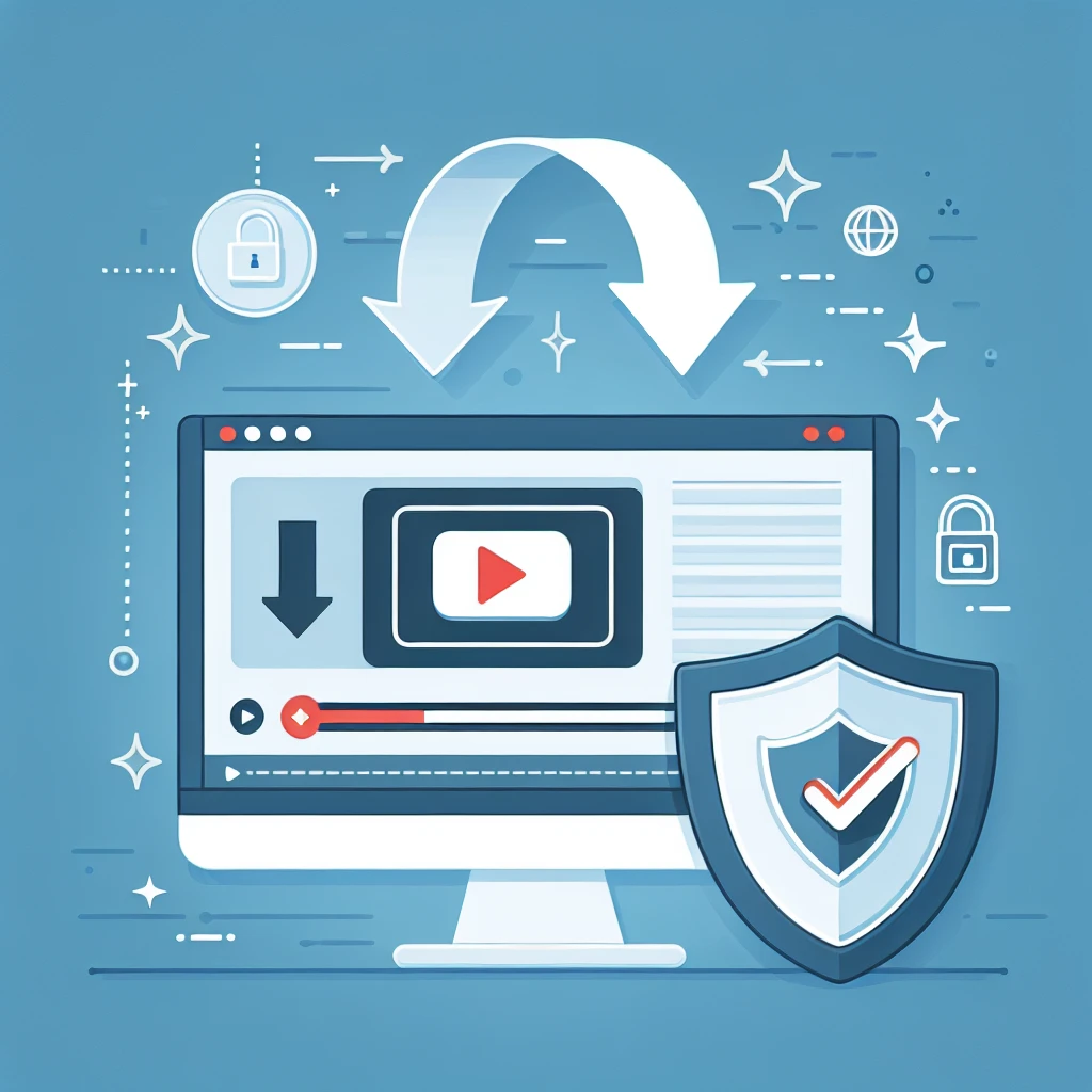 "Guía Completa para Descargar Videos de YouTube: Imagen de un usuario descargando un video de YouTube en su ordenador, simbolizando un proceso seguro y rápido con herramientas recomendadas."