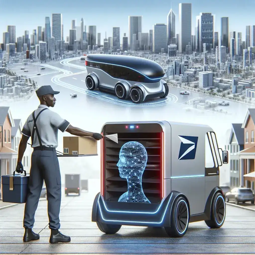 "Flota de vehículos eléctricos de Correos en prueba, equipada con inteligencia artificial, en ruta de reparto eficiente"