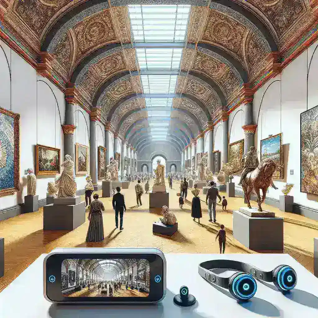 "Virtual reality experience at El Museo Reina Sofía, showcasing immersive art installations and interactive exhibits."