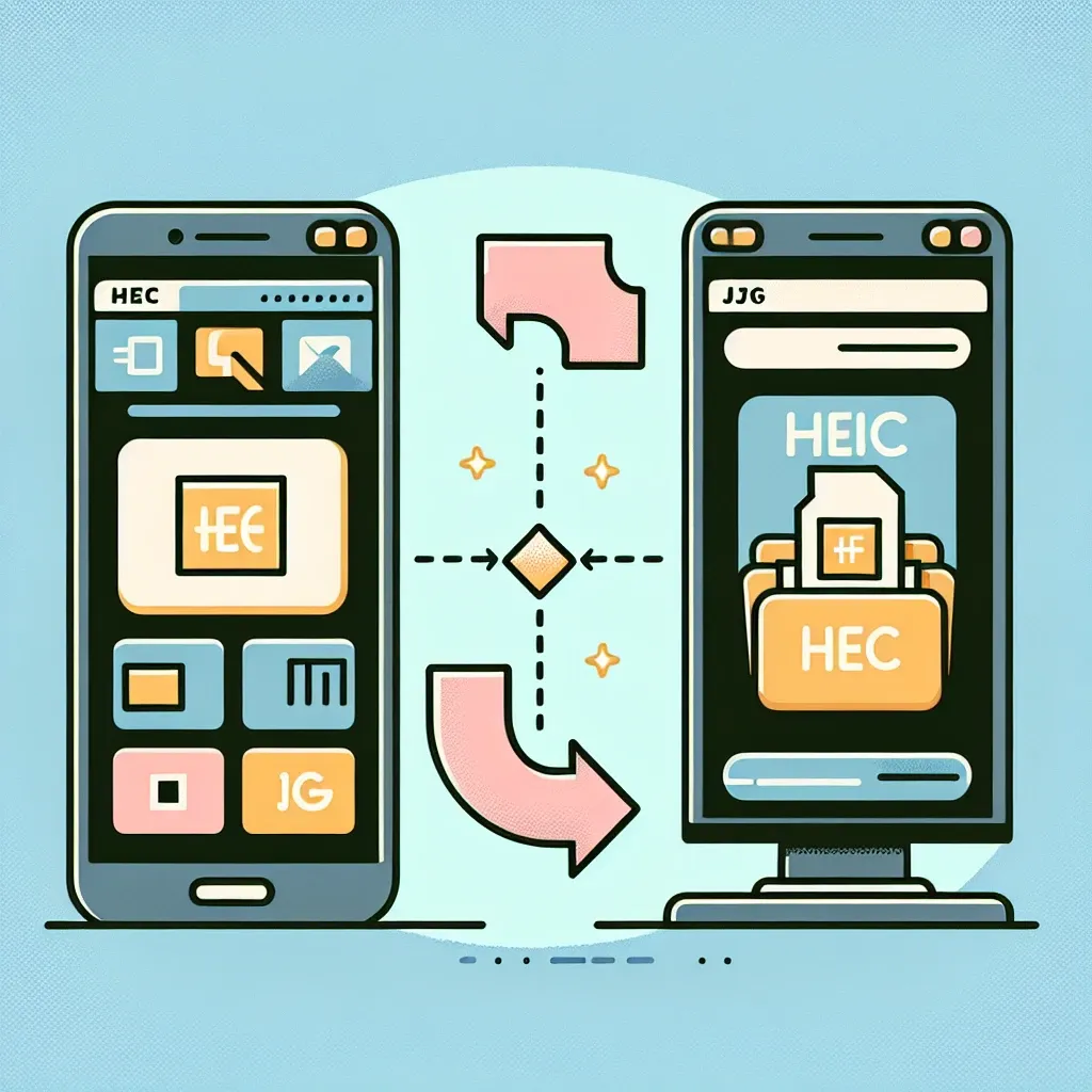 "Conversión de imágenes HEIC a JPG en línea: interfaz de herramienta HEIC2JPG mostrando opciones de carga y conversión para usuarios."